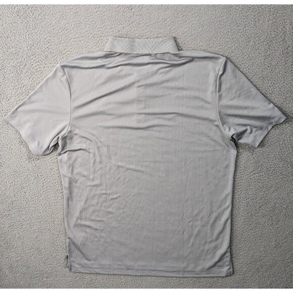 Adidas Performance Polo Shirt Mens Large Golf UPF 30 Beaverhead Logo Gray - Picture 2 of 13